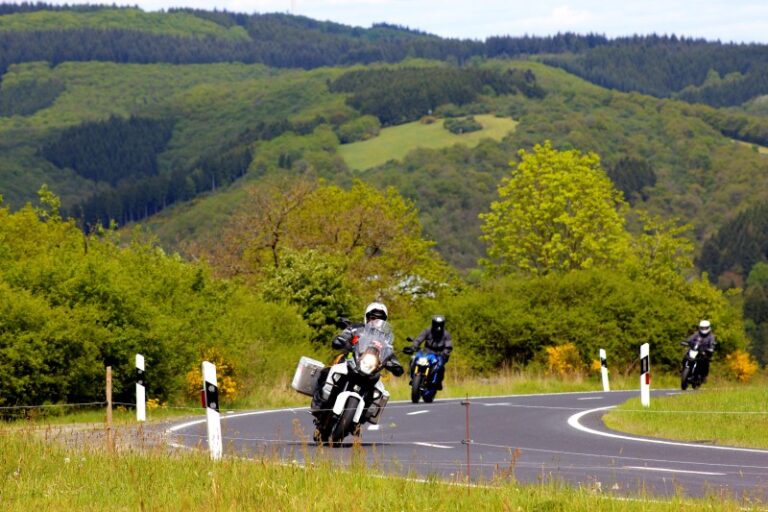 Motorrijders tijdens een Groepsreis motor Duitsland.