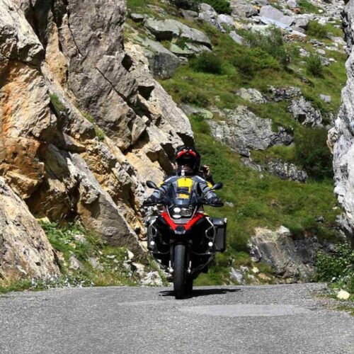 Motorrijder in de Groepsreis Motor Frankrijk THAT Motorreizen.